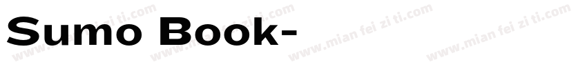 Sumo Book字体转换